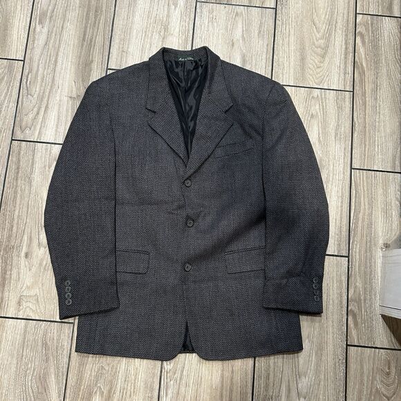 Hill And Archer Mens Blazer 44R Lambswool Single Breasted 3 Button Office Career - Picture 1 of 12